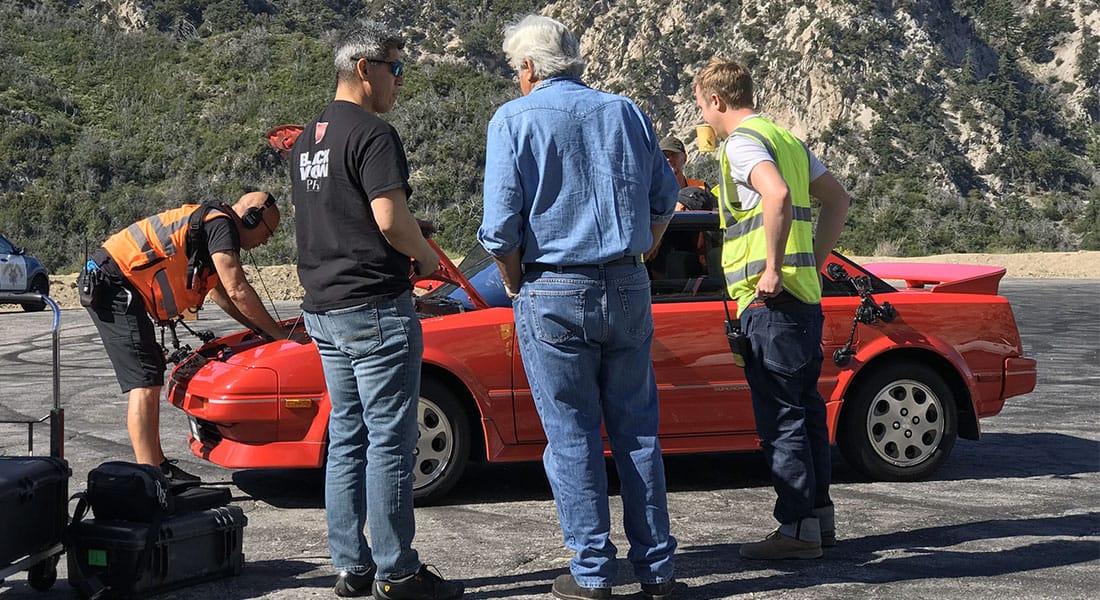 red 1988 mr2 jay leno