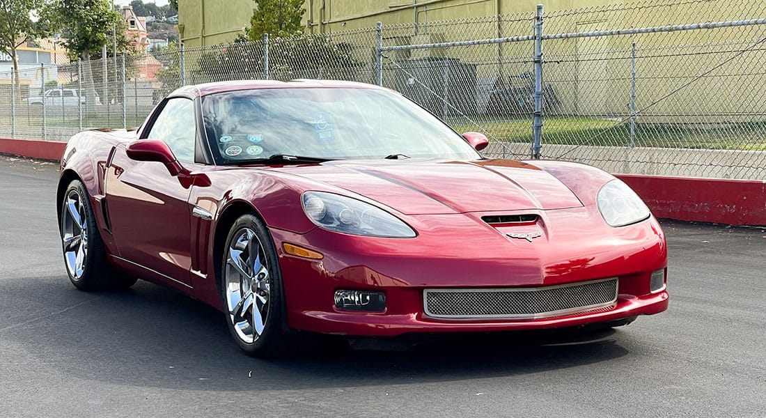 red corvette chrome wheels cs2