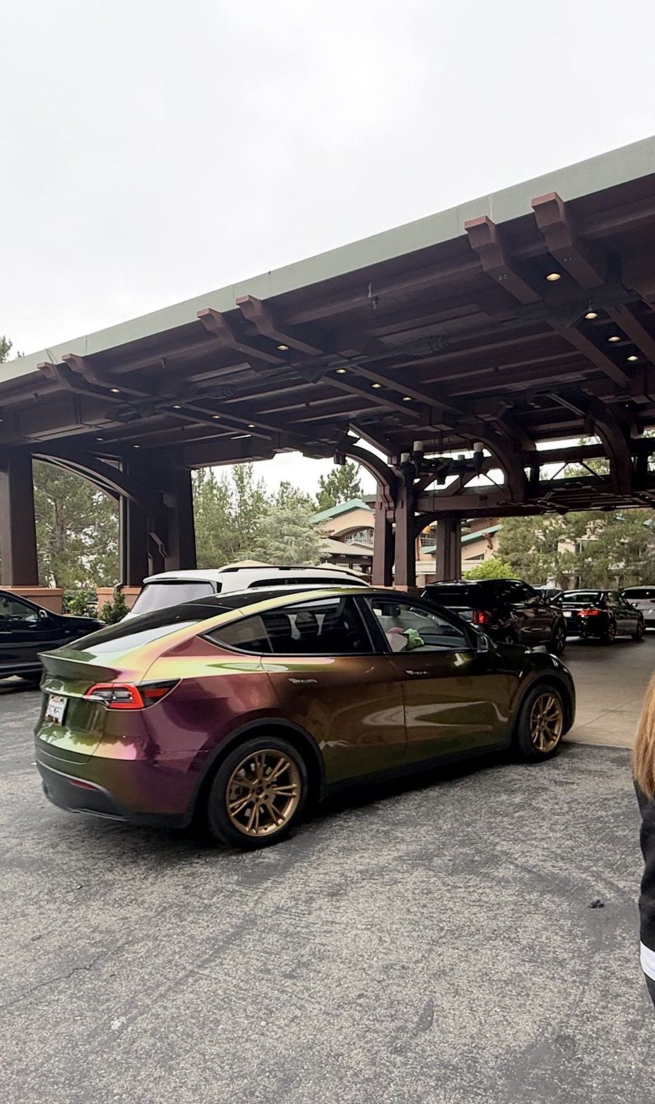 Shop Car — Wheels hyper-dipped bronze, finished look