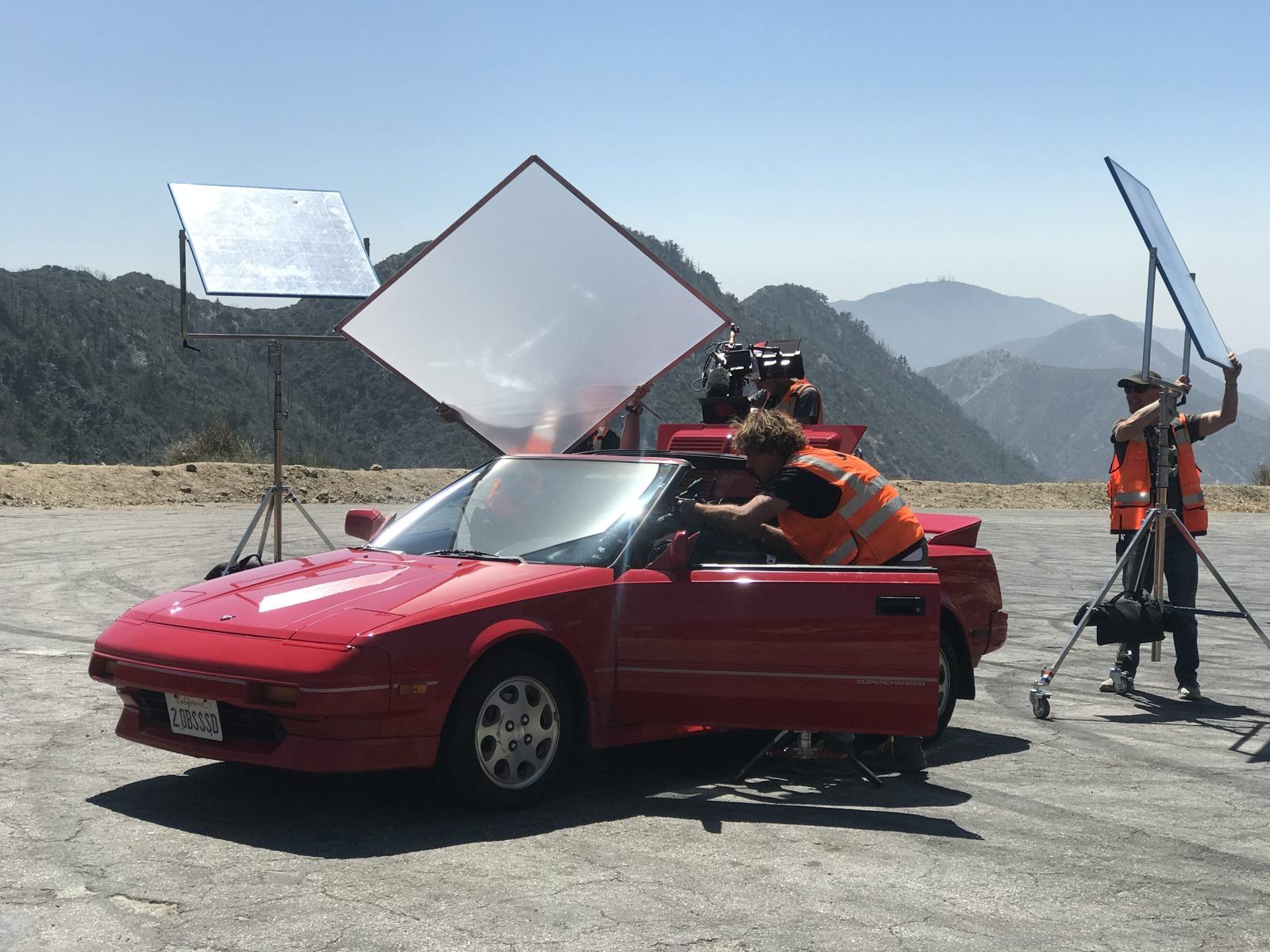 Final shots before wrapping the Jay Leno's Garage episode