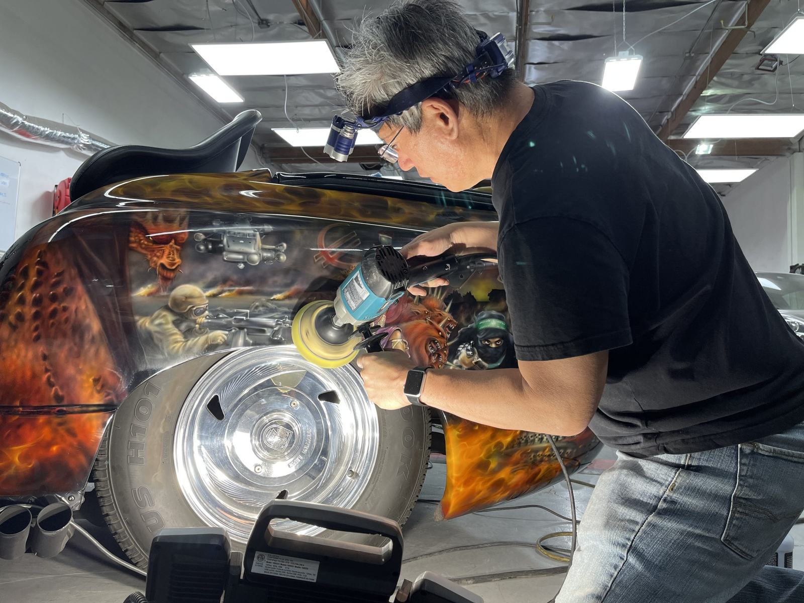 Ceramic coating application — the slow, deliberate process