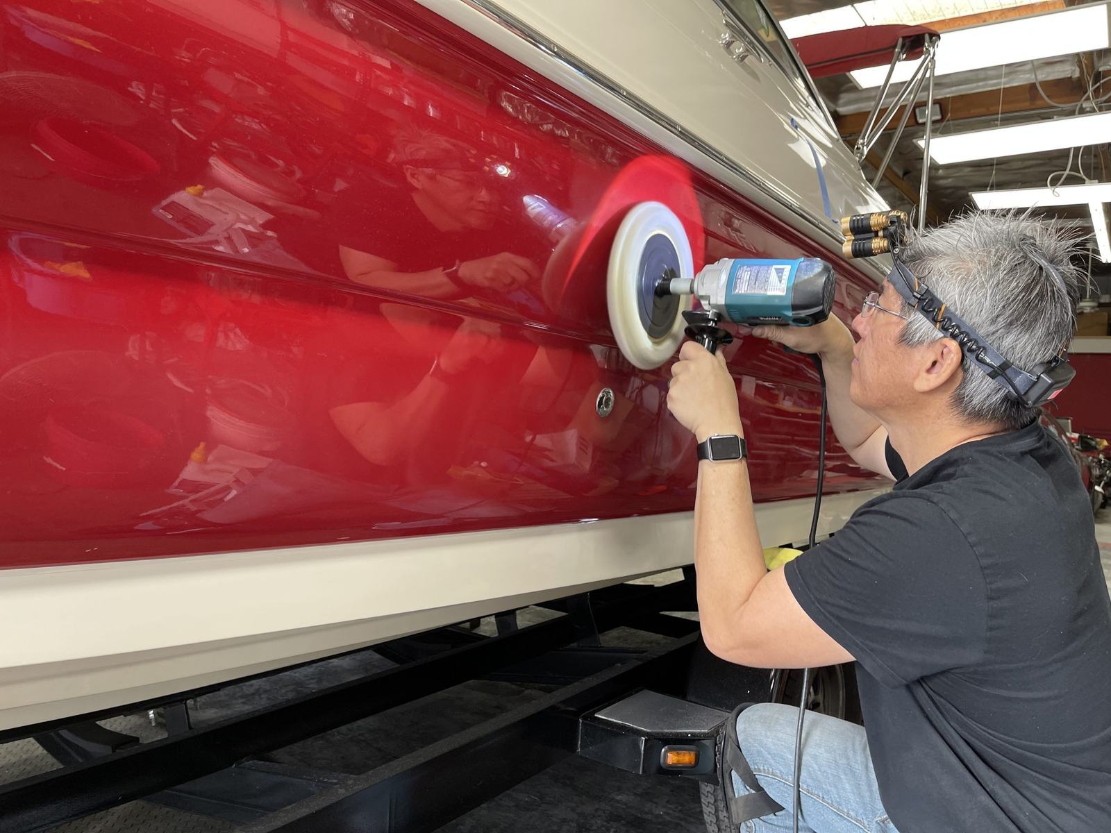 Polishing a white vehicle — swirl removal